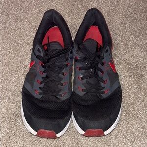 Nike Black and Red Athletic Shoes